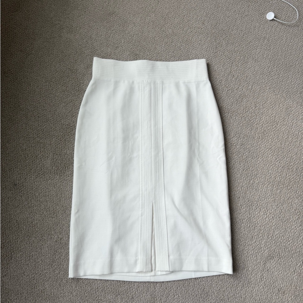 Ann Taylor Classic White Pencil Skirt